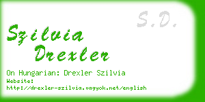 szilvia drexler business card